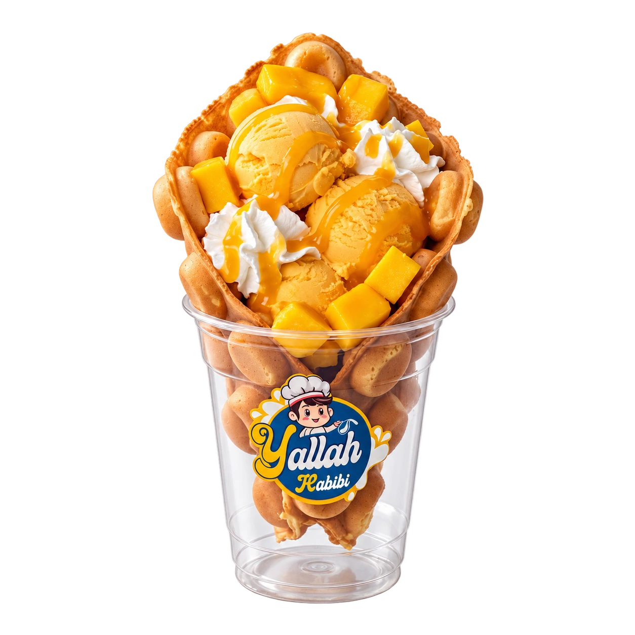 Mango Bubble Waffle